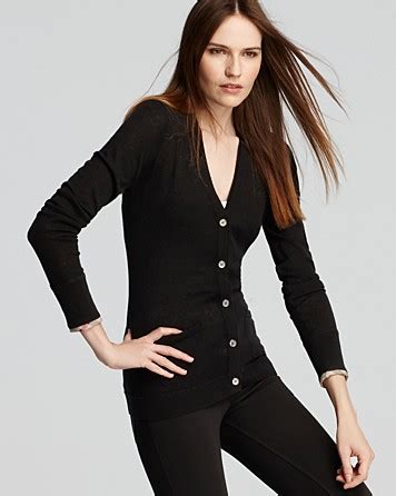 long sleeve burberry cardigan